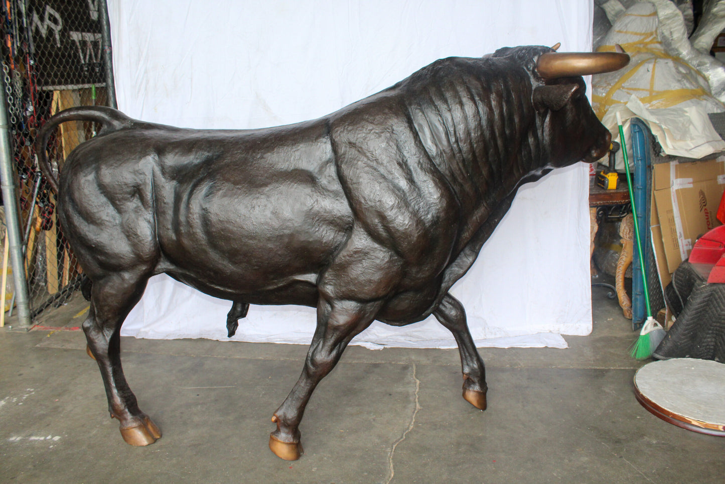 Giant Bronze Bull Statue, for Homes, Parks, Commercial 102" x 36" x 63"H