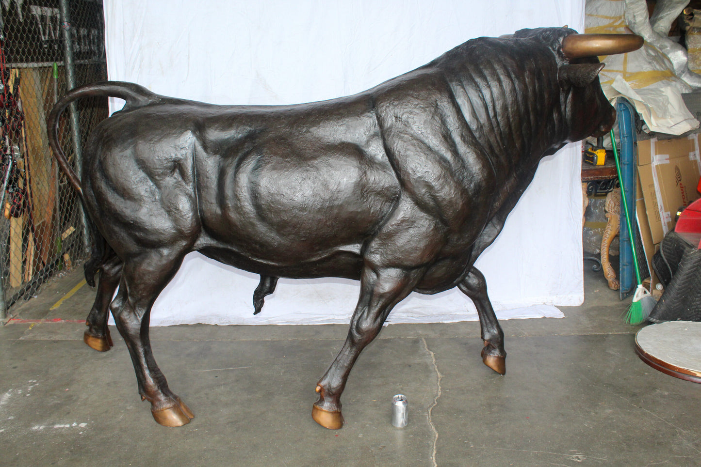 Giant Bronze Bull Statue, for Homes, Parks, Commercial 102" x 36" x 63"H