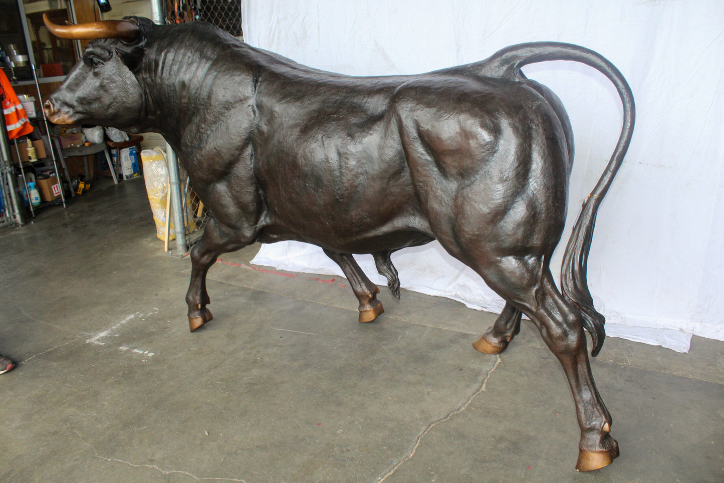 Giant Bronze Bull Statue, for Homes, Parks, Commercial 102" x 36" x 63"H