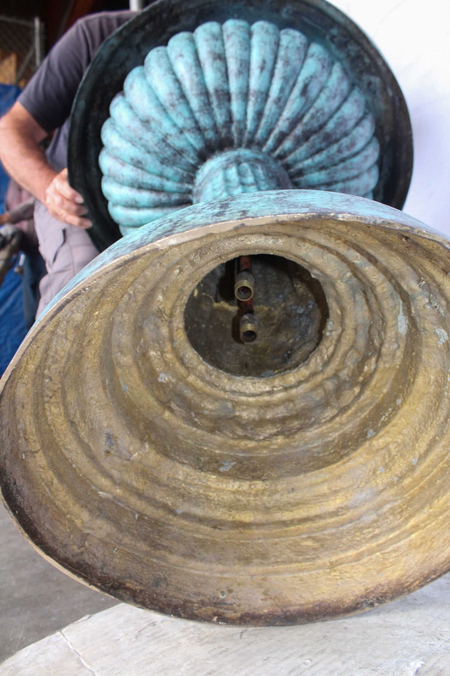 Three Sailfish Bronze Fountain Green Patina Finish 29" x 29" x 50"H