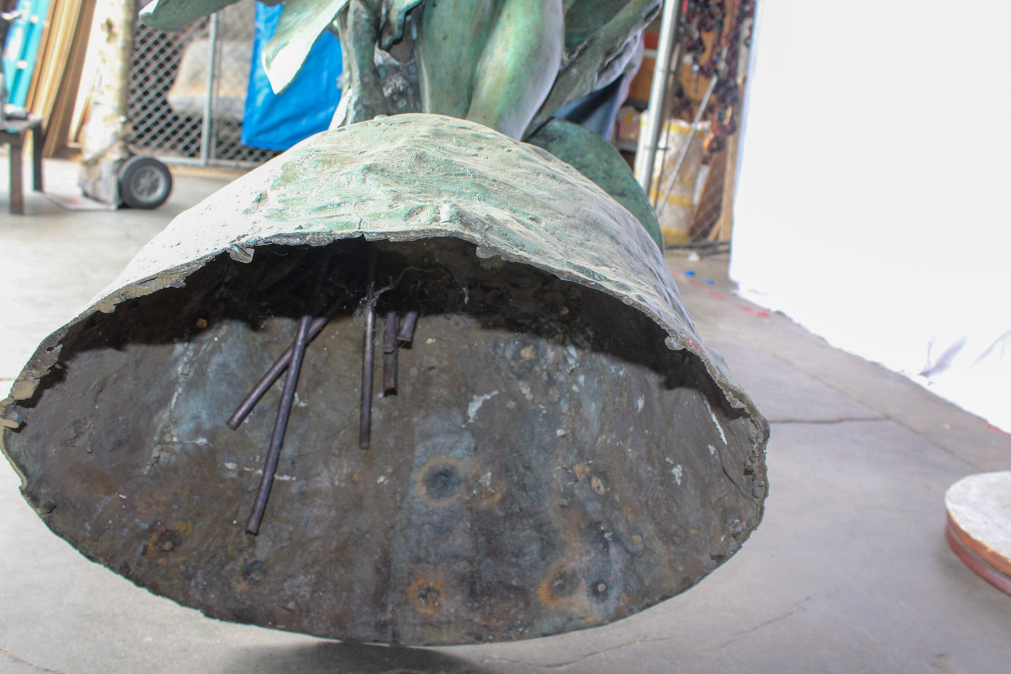 Nude Art Girl Standing by the Garden Life Size Bronze Fountain 44" x 44" x 64"H