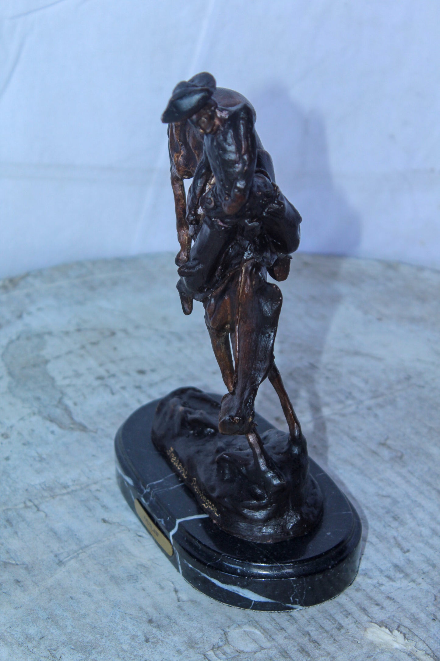 Outlaw by Remington Bronze Statue Replica, Western Decor 7" x 3" x 10"H
