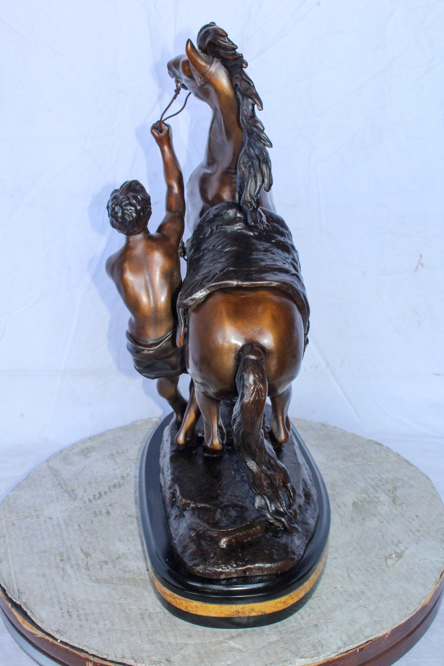 Guillaume Coustou Replica of Marley Horse Bronze Statue 20" x 10" x 25"H