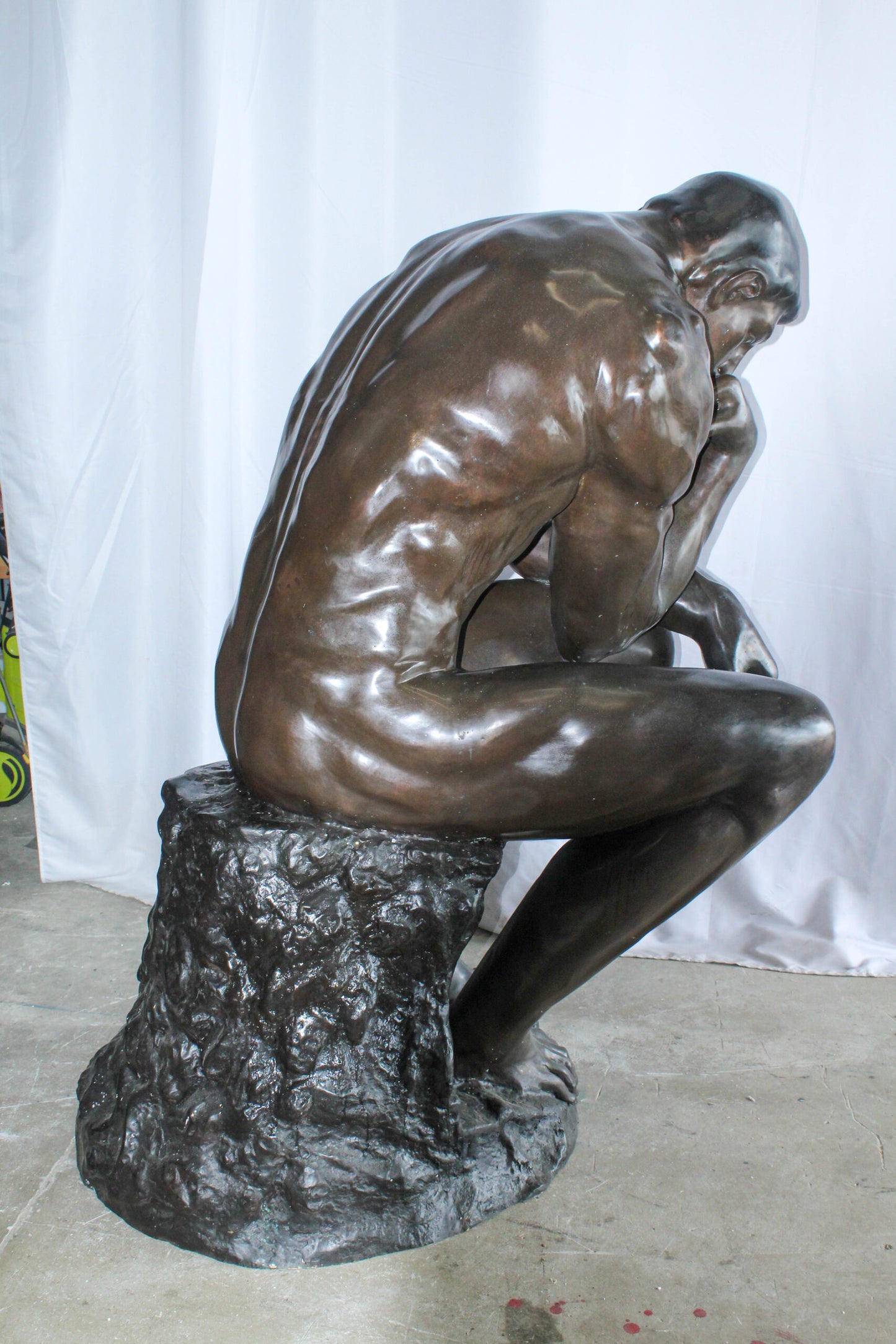 Large Size Bronze Replica of The Thinker by Rodin Sculpture 55" x 33" x 69"H