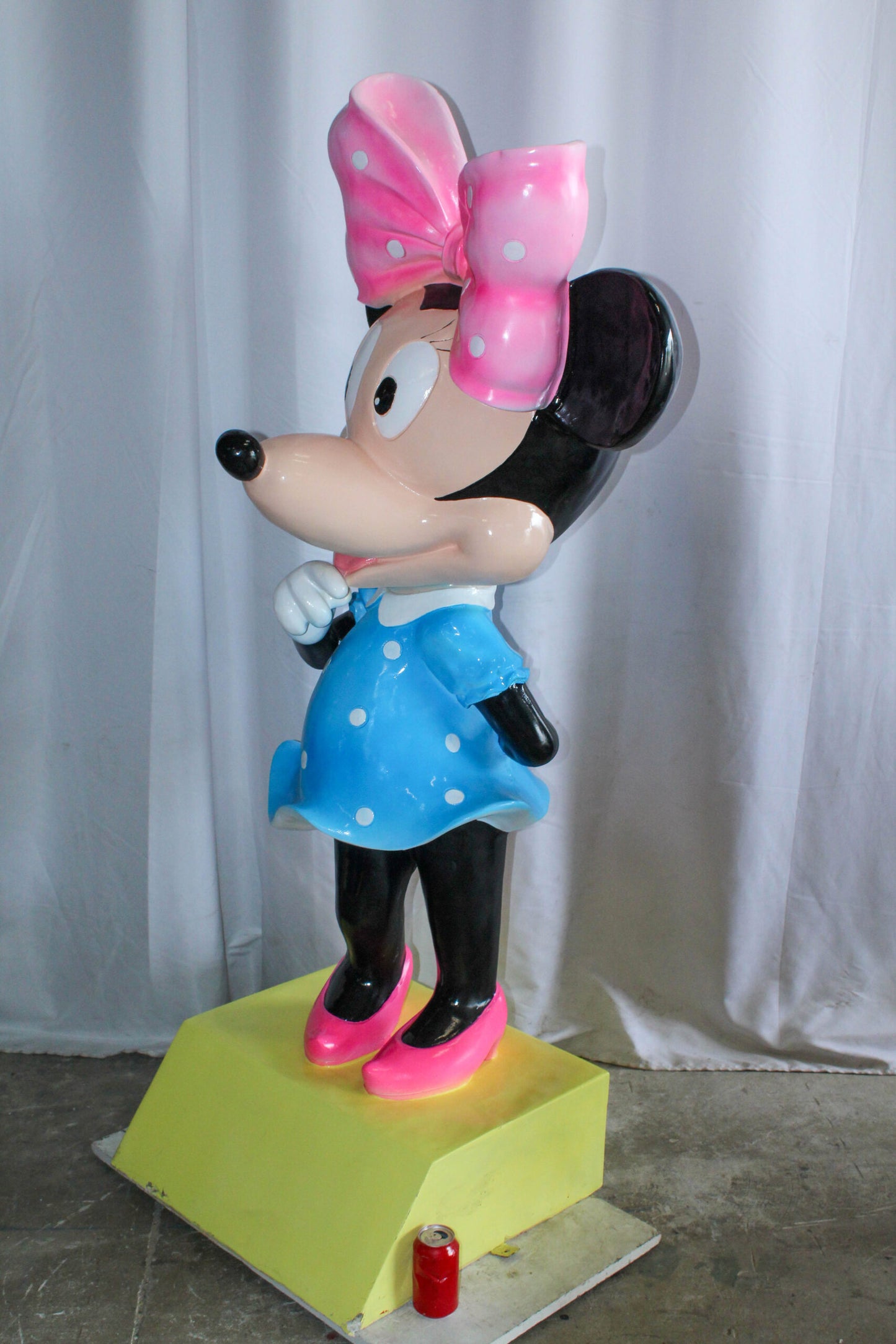 Large Cartoon Mouse Character Statue With Hands On Hips 22" x 29" x 70"H