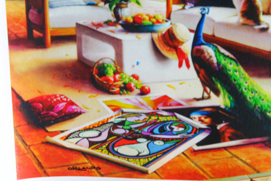 Orlando Quevedo A Day in Paradise Giclee Original Painting, 24"x20"