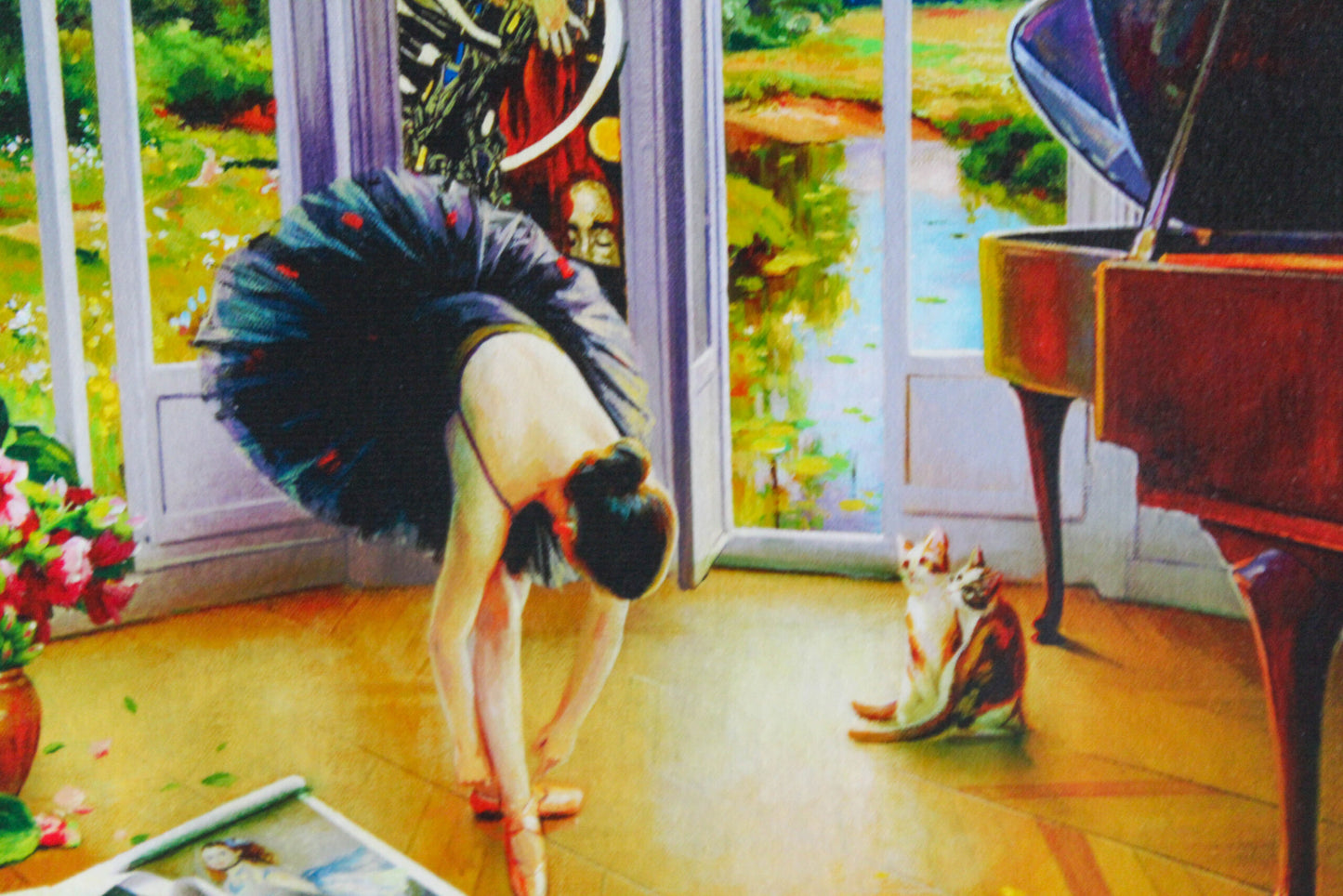 Orlando Ballerinas Getting Prepared Giclee Original Painting, 24"x20"