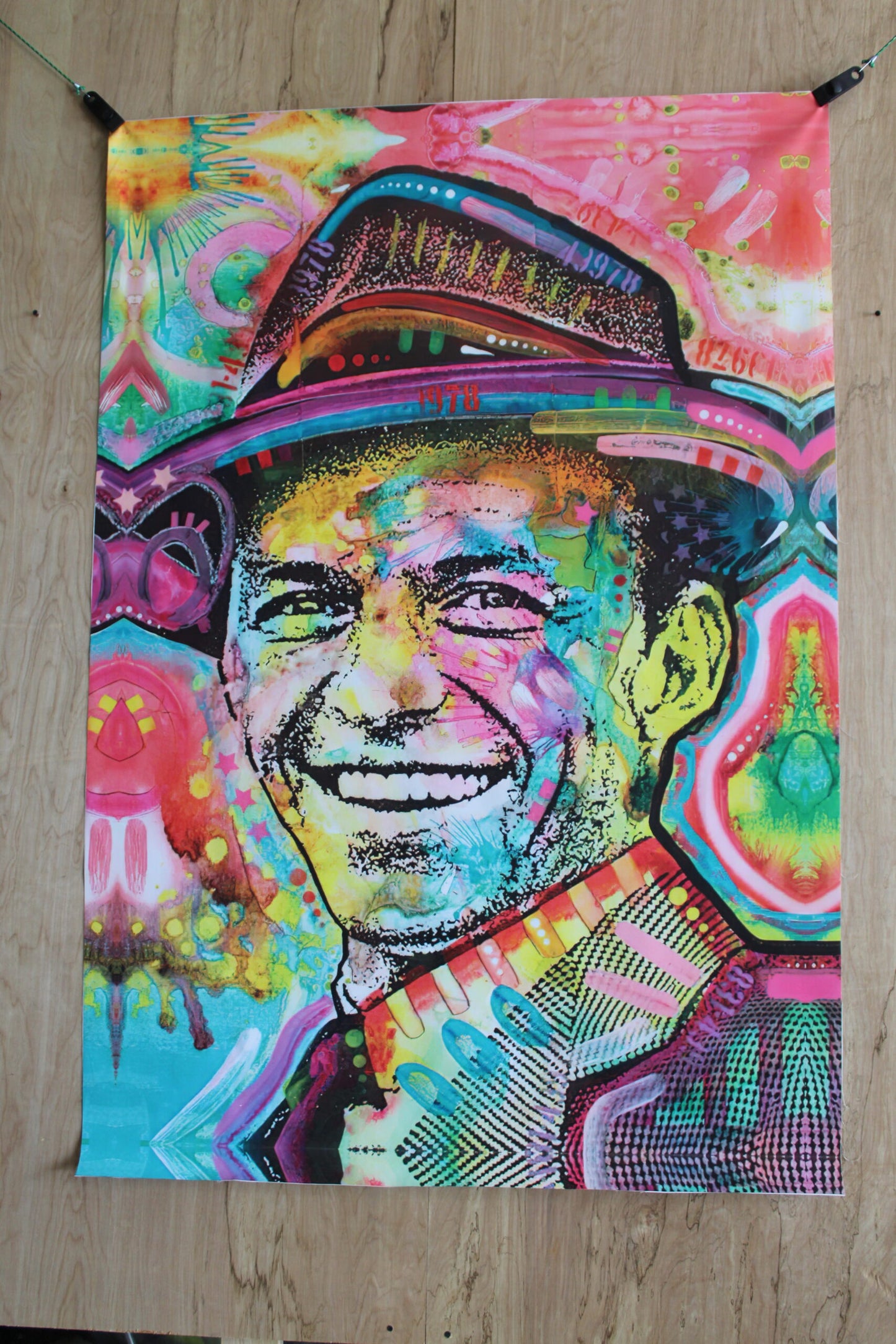 Frank Sinatra Pop Art on Unstretched Giant Size Canvas, 44"x64"