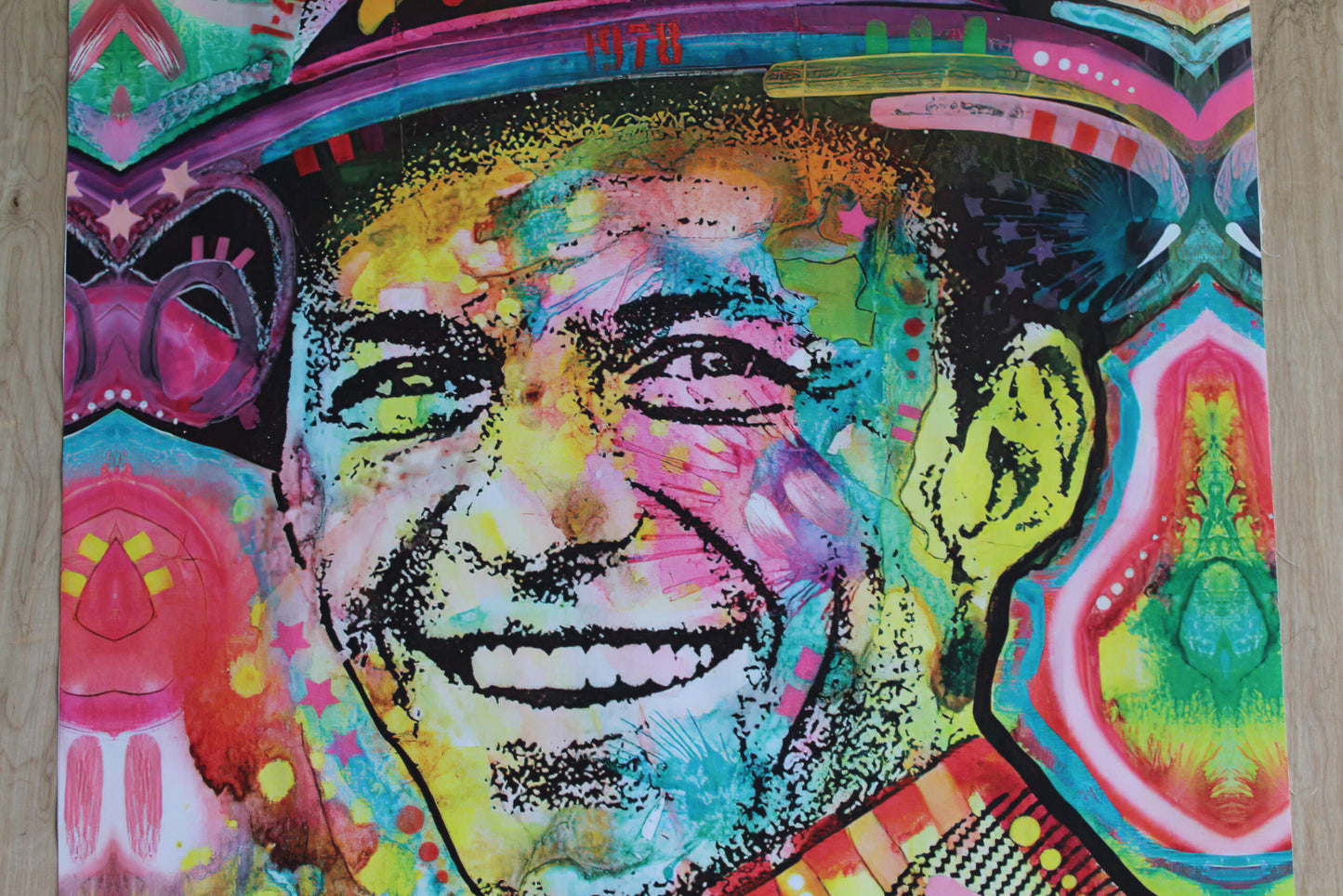 Frank Sinatra Pop Art on Unstretched Giant Size Canvas, 44"x64"