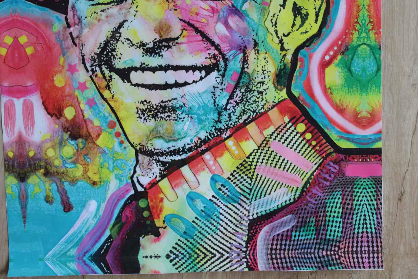 Frank Sinatra Pop Art on Unstretched Giant Size Canvas, 44"x64"