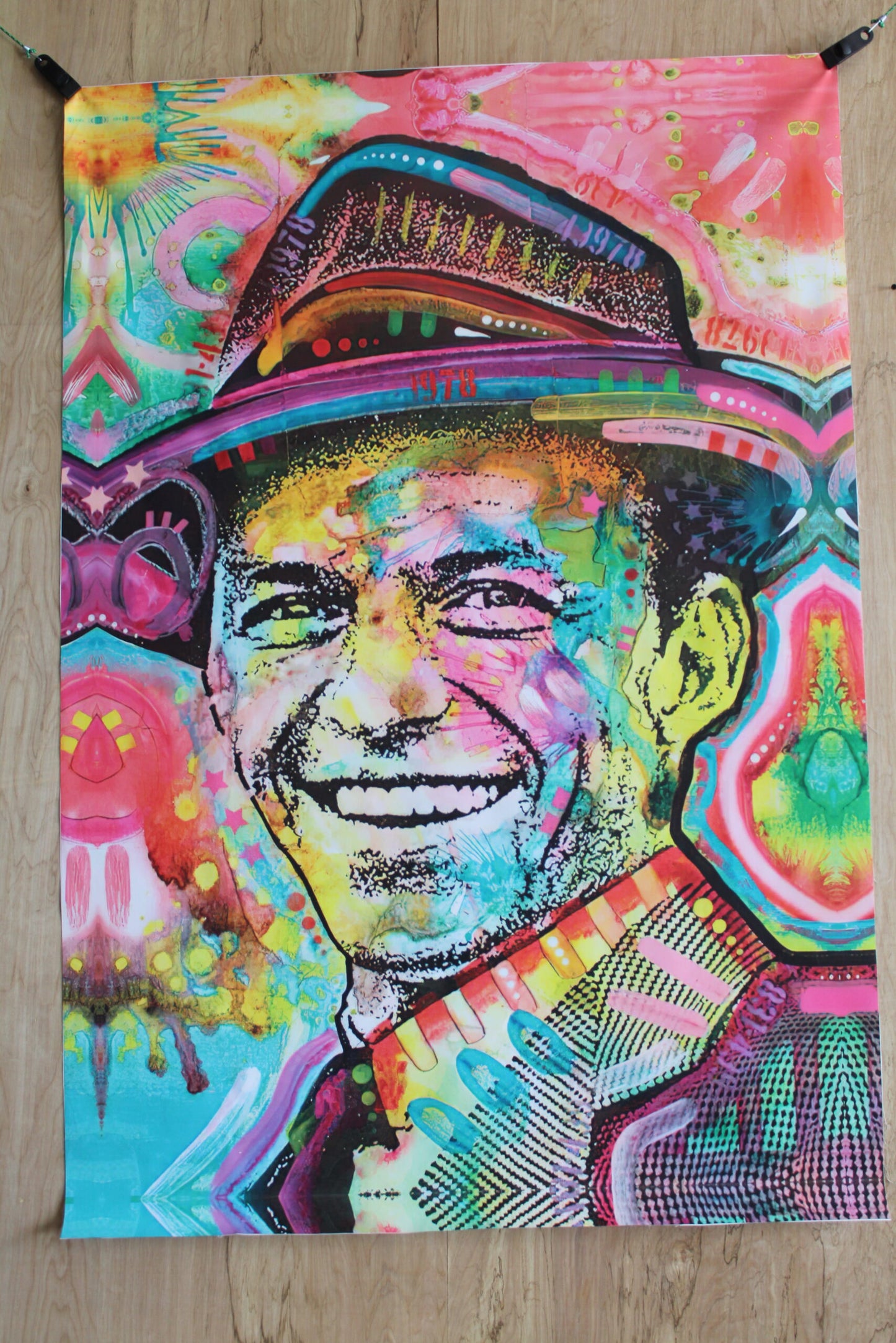 Frank Sinatra Pop Art on Unstretched Giant Size Canvas, 44"x64"