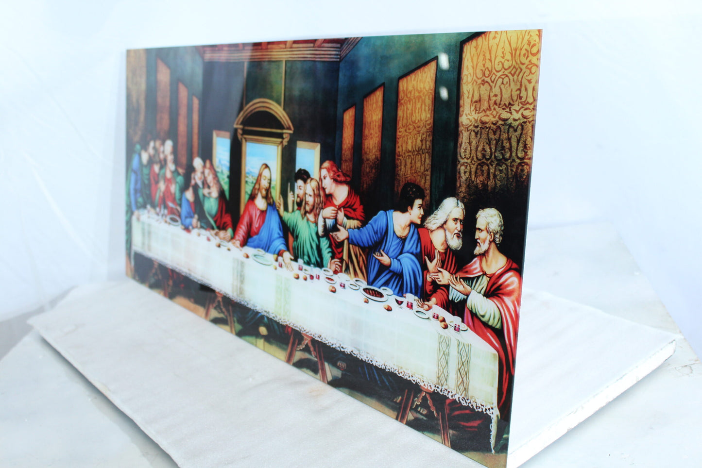 The Last Supper Art Print on Glossy Acrylic Sheet 35" x 15" x 1"H