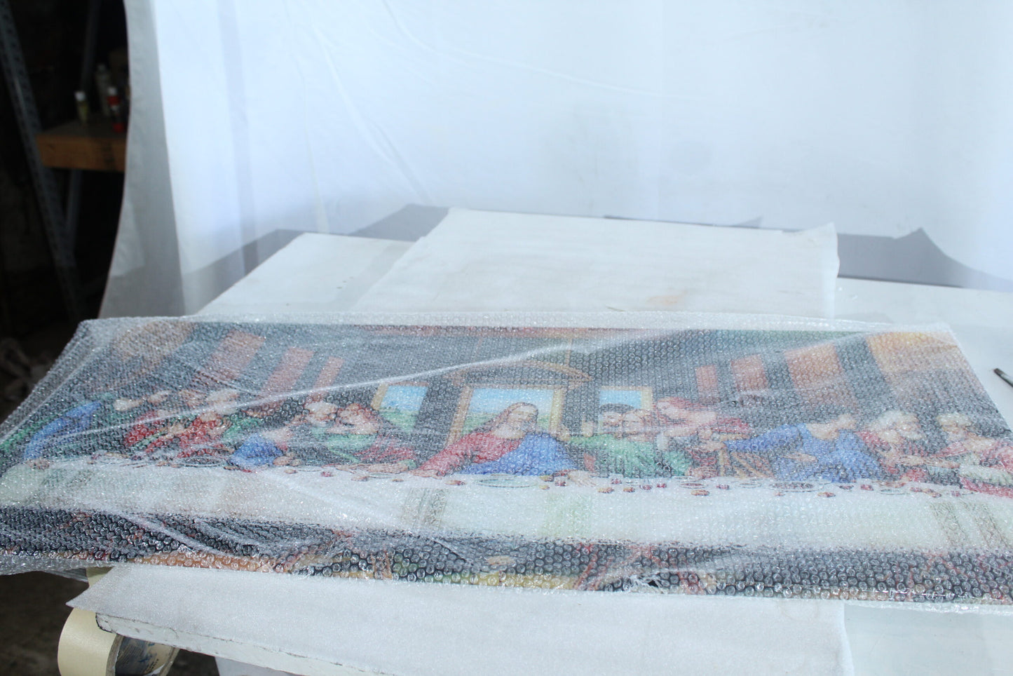 The Last Supper Art Print on Glossy Acrylic Sheet 35" x 15" x 1"H