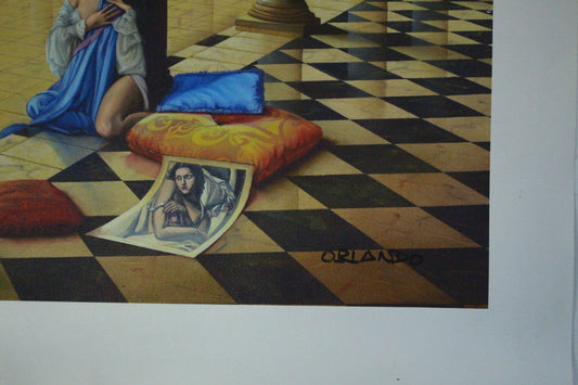 Orlando Quevedo Old Memories on Unstretched Canvas Medium, 30"x20"