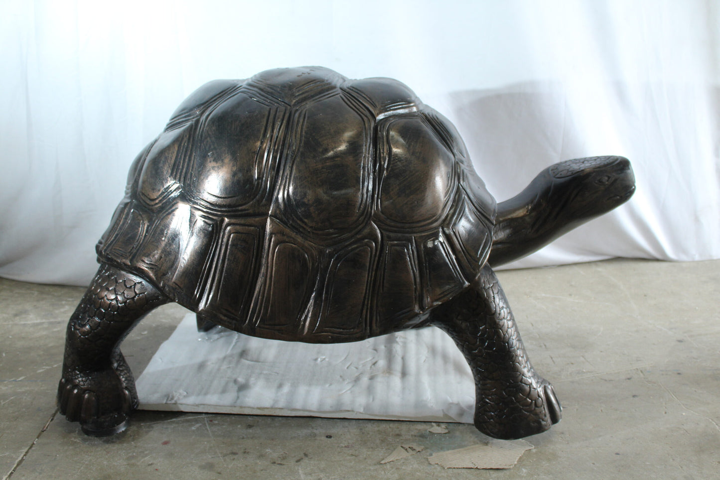 Giant Walking Tortoise Aluminum Statue for Garden or Décor 49" x 30" x 32"H