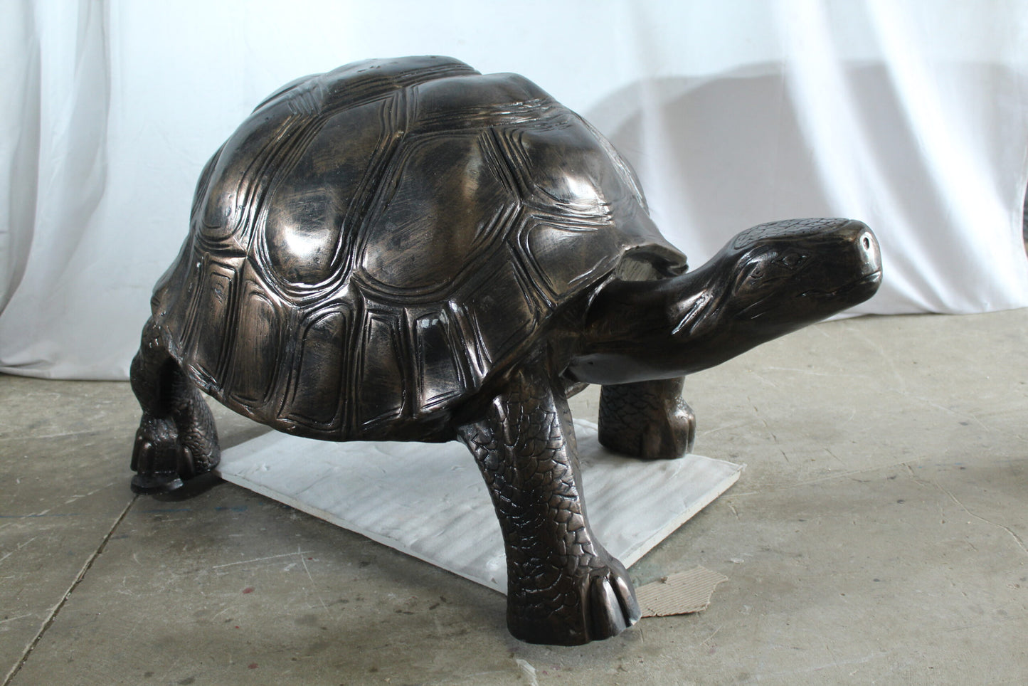 Giant Walking Tortoise Aluminum Statue for Garden or Décor 49" x 30" x 32"H