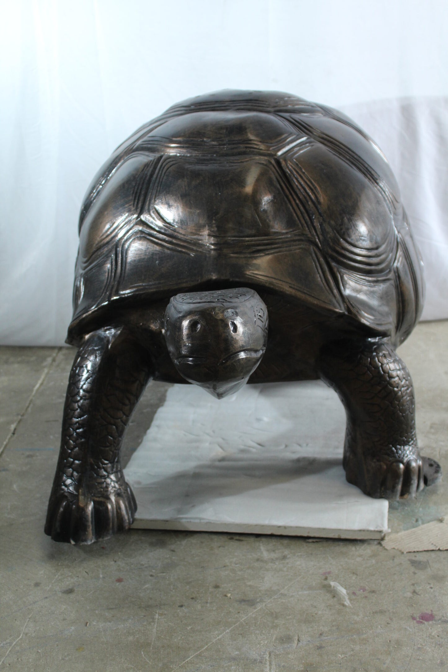 Giant Walking Tortoise Aluminum Statue for Garden or Décor 49" x 30" x 32"H