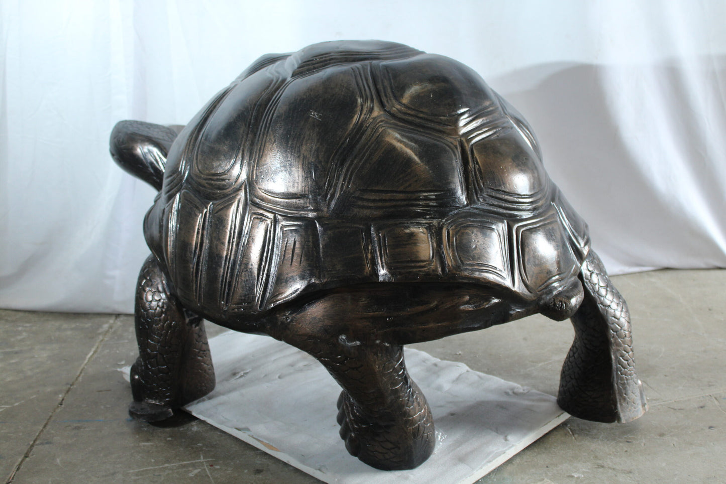 Giant Walking Tortoise Aluminum Statue for Garden or Décor 49" x 30" x 32"H