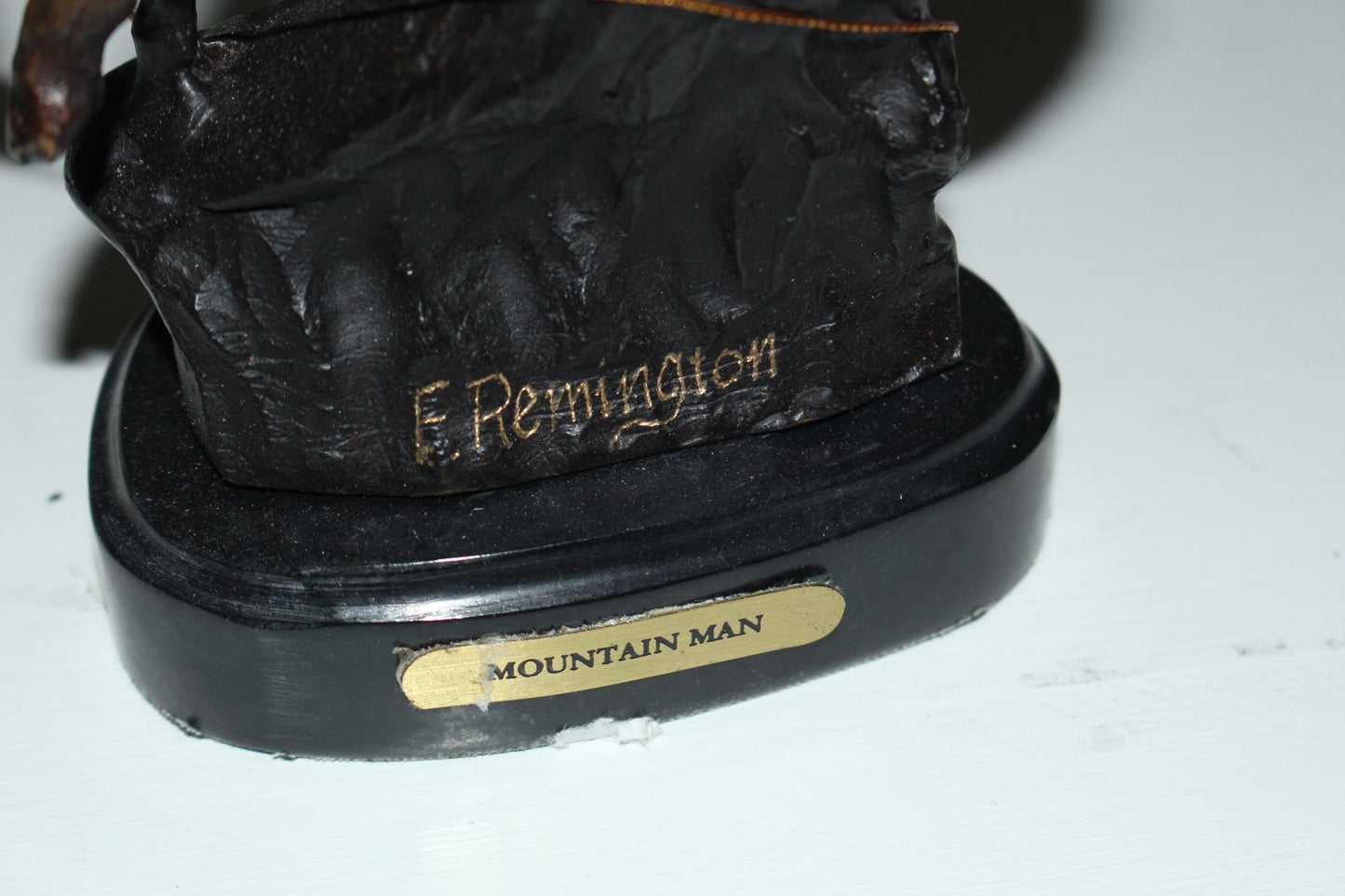 Mountain man -small, by Remington Bronze Statue - 7"L x 2.5"W x 11"H.
