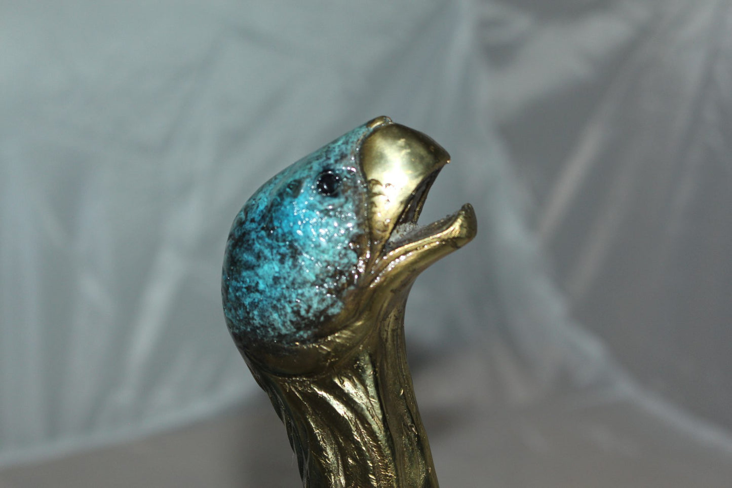 Turtle with special patina Bronze Statue - Size: 14"L x 10"W x 15.5"H.