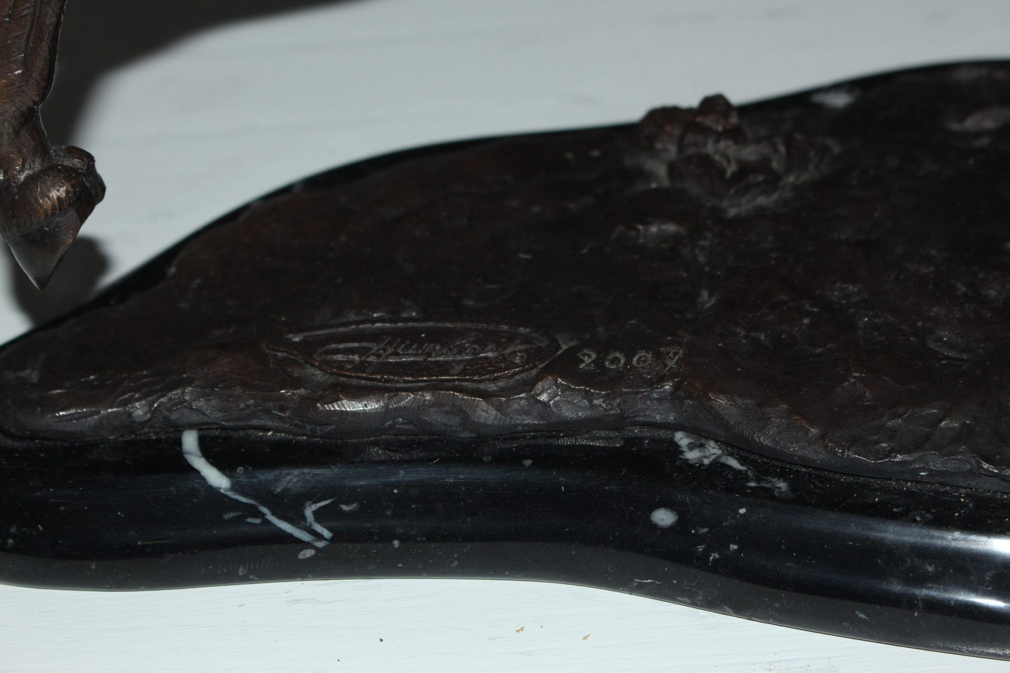 Jockey with Horse -large Bronze Statue - Size: 21"L x 8"W x 14"H.