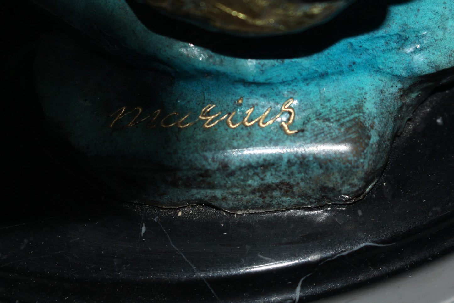 Two largemouth bass fish Bronze Statue -  Size: 17"L x 10"W x 24"H.