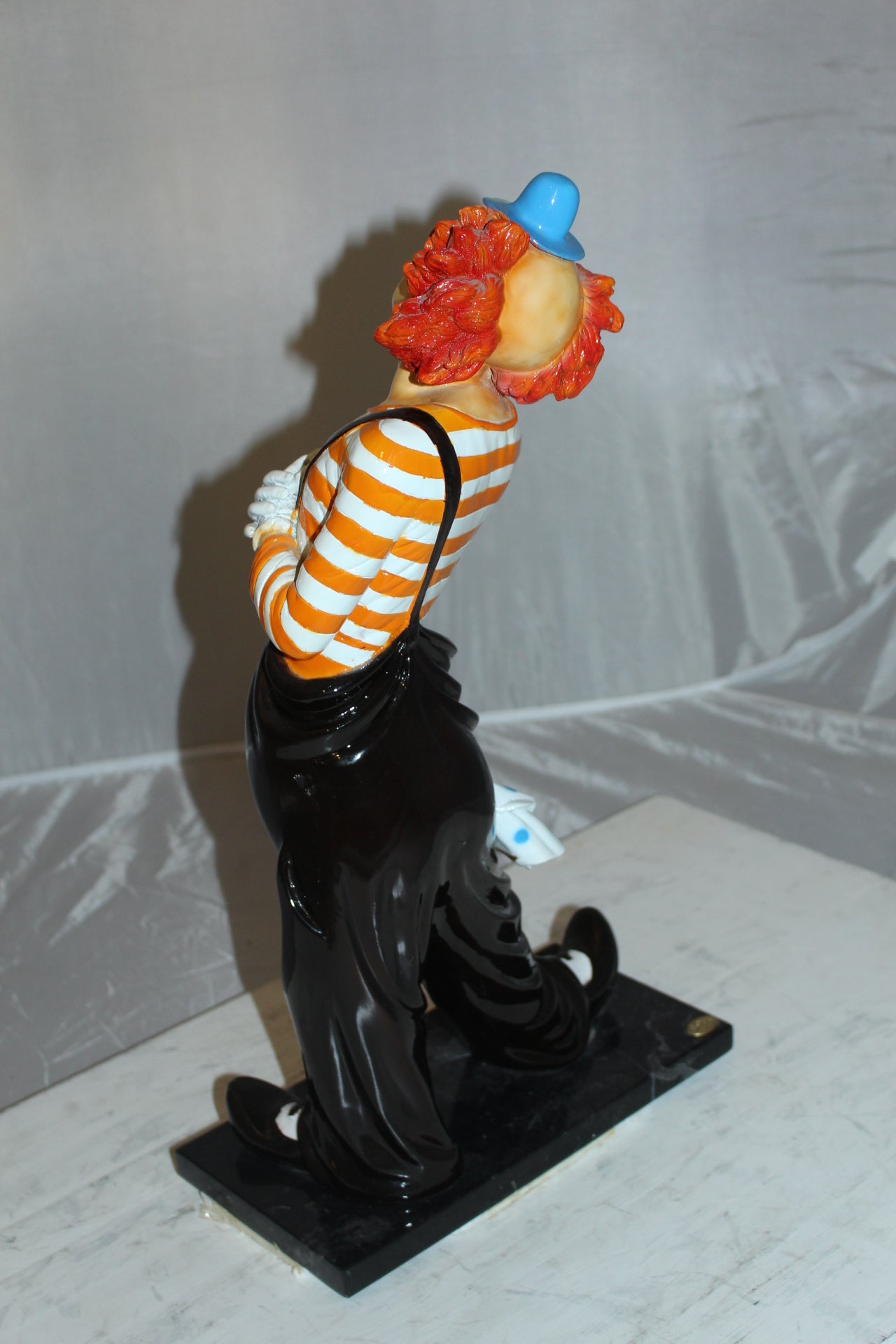 Clown - small Bronze Statue - Size: 12"L x 6"W x 23"H.
