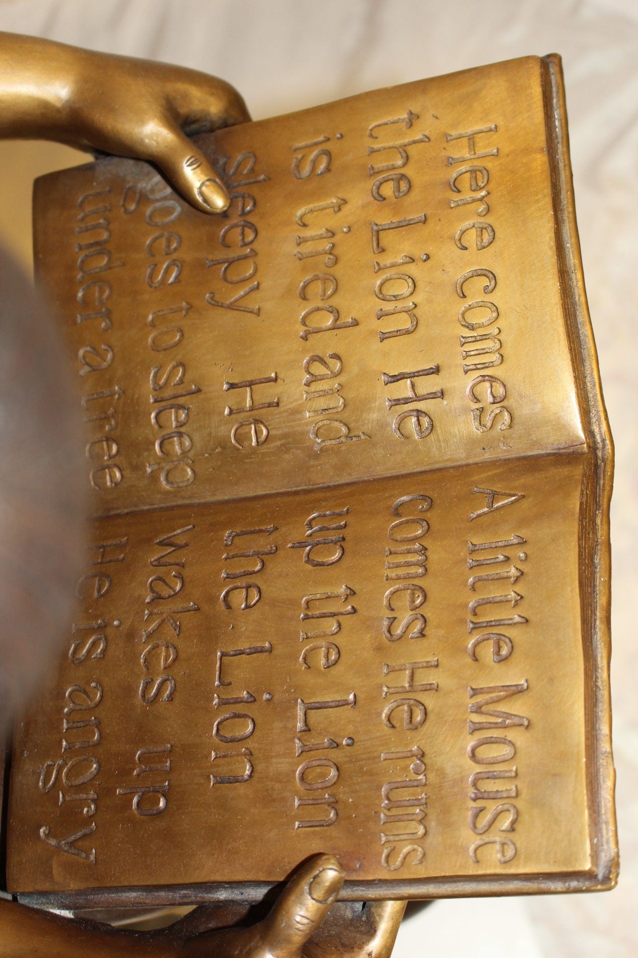 Girl Sitting on a Tree Stump Reading a Book Bronze Statue - 15"L x 17"W x 38"H