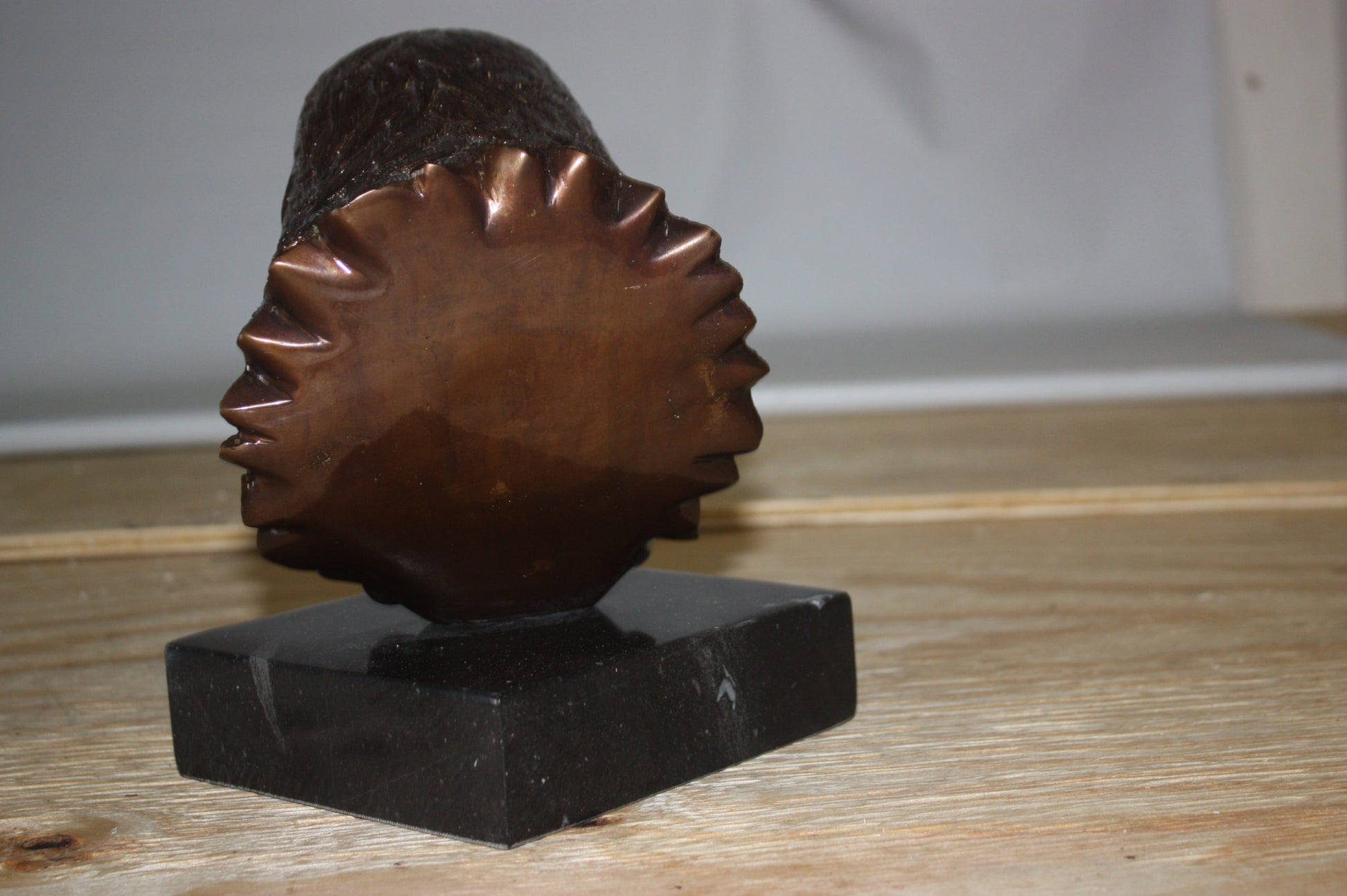 Eagle head - Bronze Statue -  Size: 10"L x 6"W x 8.5"H.