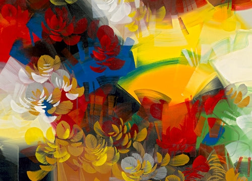 Warmth, giclee on canvas, hand signed by Andrea Palacios, 65x40 unstretched.