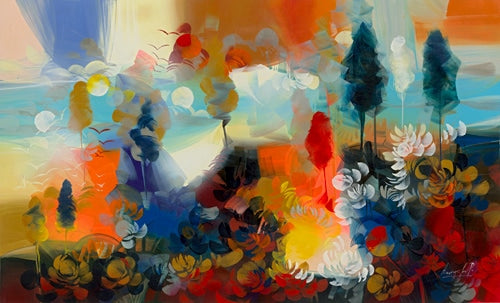 Fulfillment, giclee on canvas, hand signed by Andrea Palacios, 65x40 unstretched