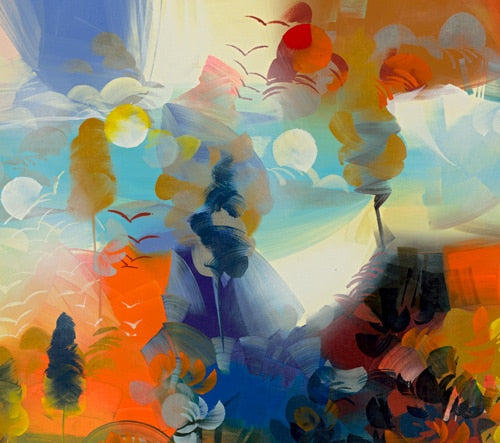 Fulfillment, giclee on canvas, hand signed by Andrea Palacios, 65x40 unstretched