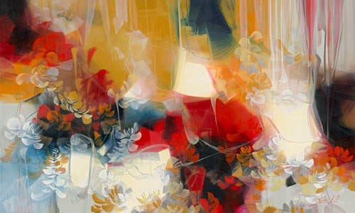 Ascent, giclee on canvas, hand signed by Andrea Palacios, 65x40 unstretched.