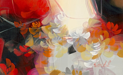 Ascent, giclee on canvas, hand signed by Andrea Palacios, 65x40 unstretched.