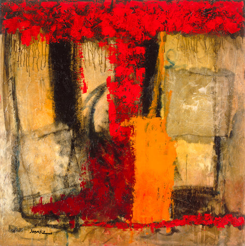 Victory 4, limited edition embellished giclee on canvas signed by Joarez, 40x40