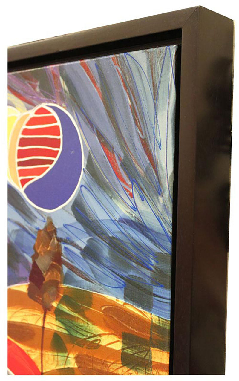 Dos Corazones, limited edition giclee on canvasby Tadeo Zavalata, 28x30 framed