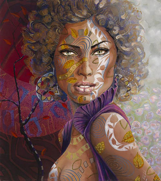 Xhina, limited edition giclee on canvas by Vito Loli, 40x45 un-stretched