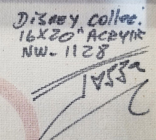 Dumbo, Original Mixed Media on canvas, hand signed by artist ,Jozza, 16x20