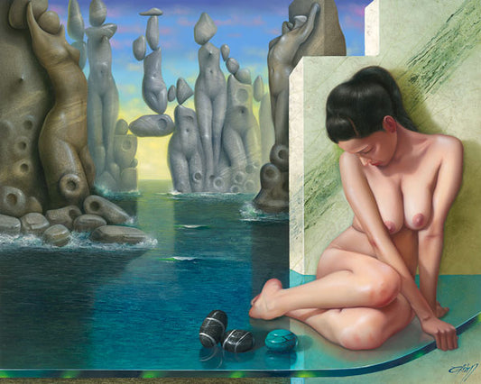 Formas Divinas, Nude Art, limited edition giclee by Nelson Calderon, 38x30