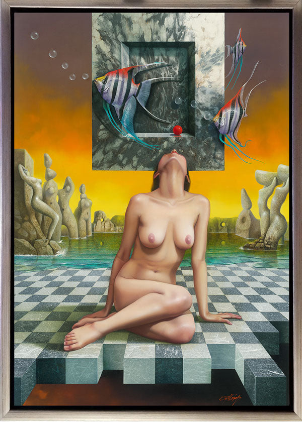 Angeles, Nude Art, limited edition giclee by Nelson Calderon, 38x30