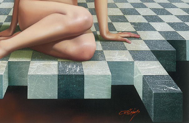 Angeles, Nude Art, limited edition giclee by Nelson Calderon, 38x30