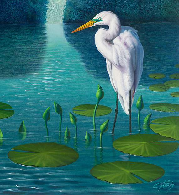 La Flor Dormida, Nude Art, limited edition giclee by Nelson Calderon, 38x30