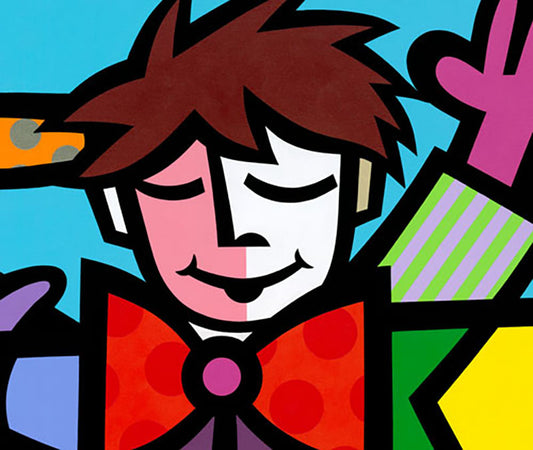 Play Time, limited edition color giclee on canvas, signed by Jozza, 30X30