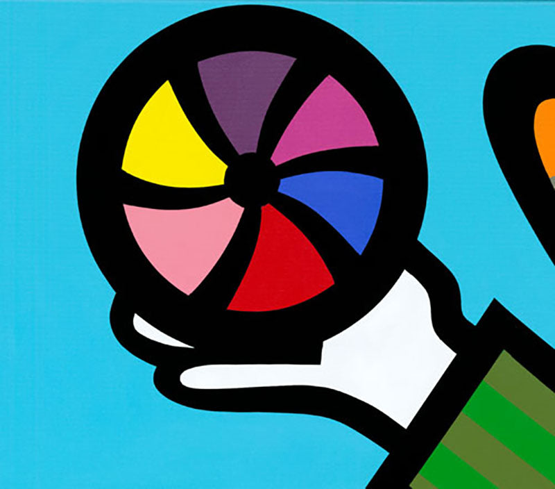 Play Time, limited edition color giclee on canvas, signed by Jozza, 30X30