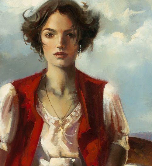 La Bella, a piece with great detail by Ron Dicsenza, 24X32 signed and numbered