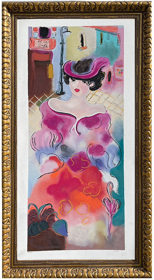 Lily, limited-edition serigraph on cotton paper by Zule, 22X43