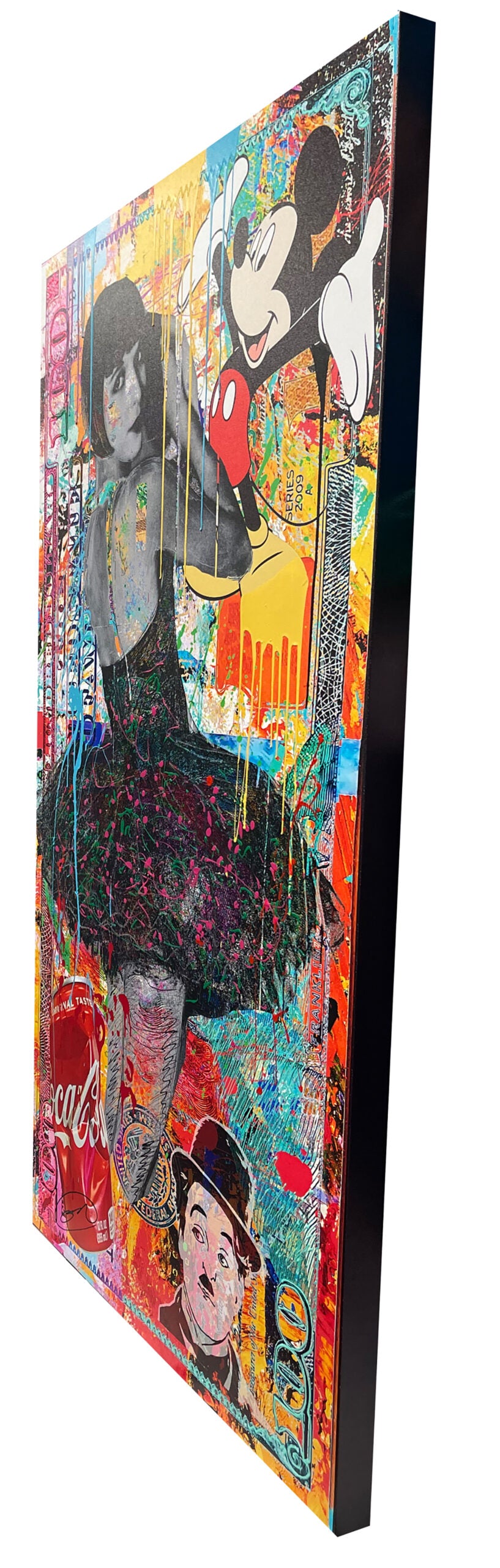 Homecomming, original mixed media on canvas by Oliver Neilson, 32x60