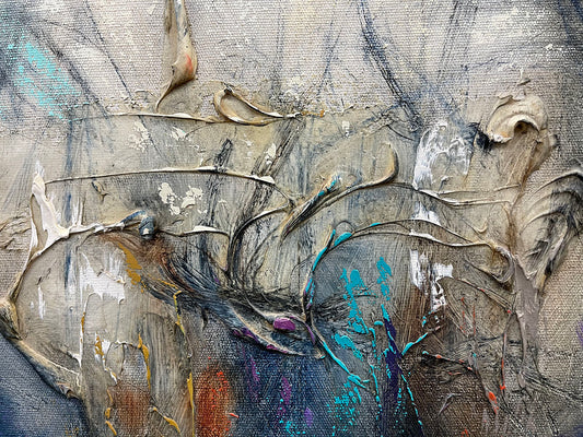 The Gathering, limited edition on canvas Hand signed by artist, Dinyo, 40x30