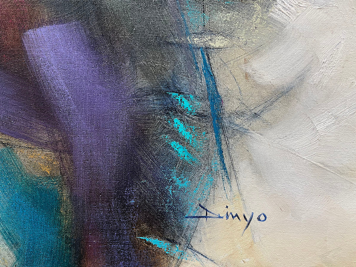 The Gathering, limited edition on canvas Hand signed by artist, Dinyo, 40x30