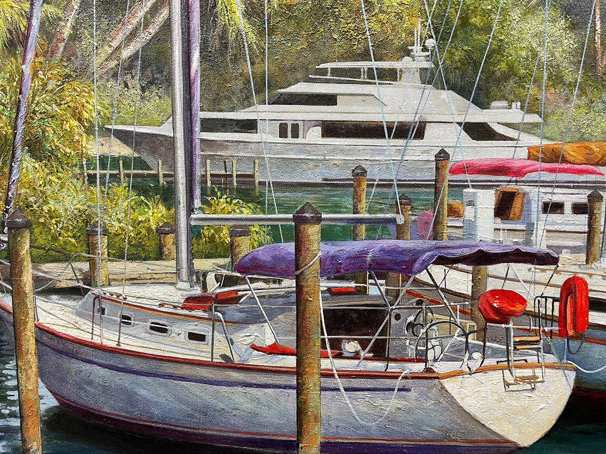 Below Deck, limited edition giclee on canvas by Paul Wren, 48x36